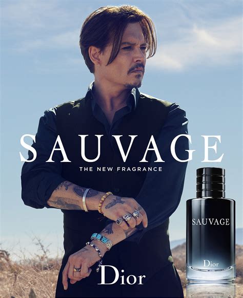 Johnny Depp cologne Dior sauvage